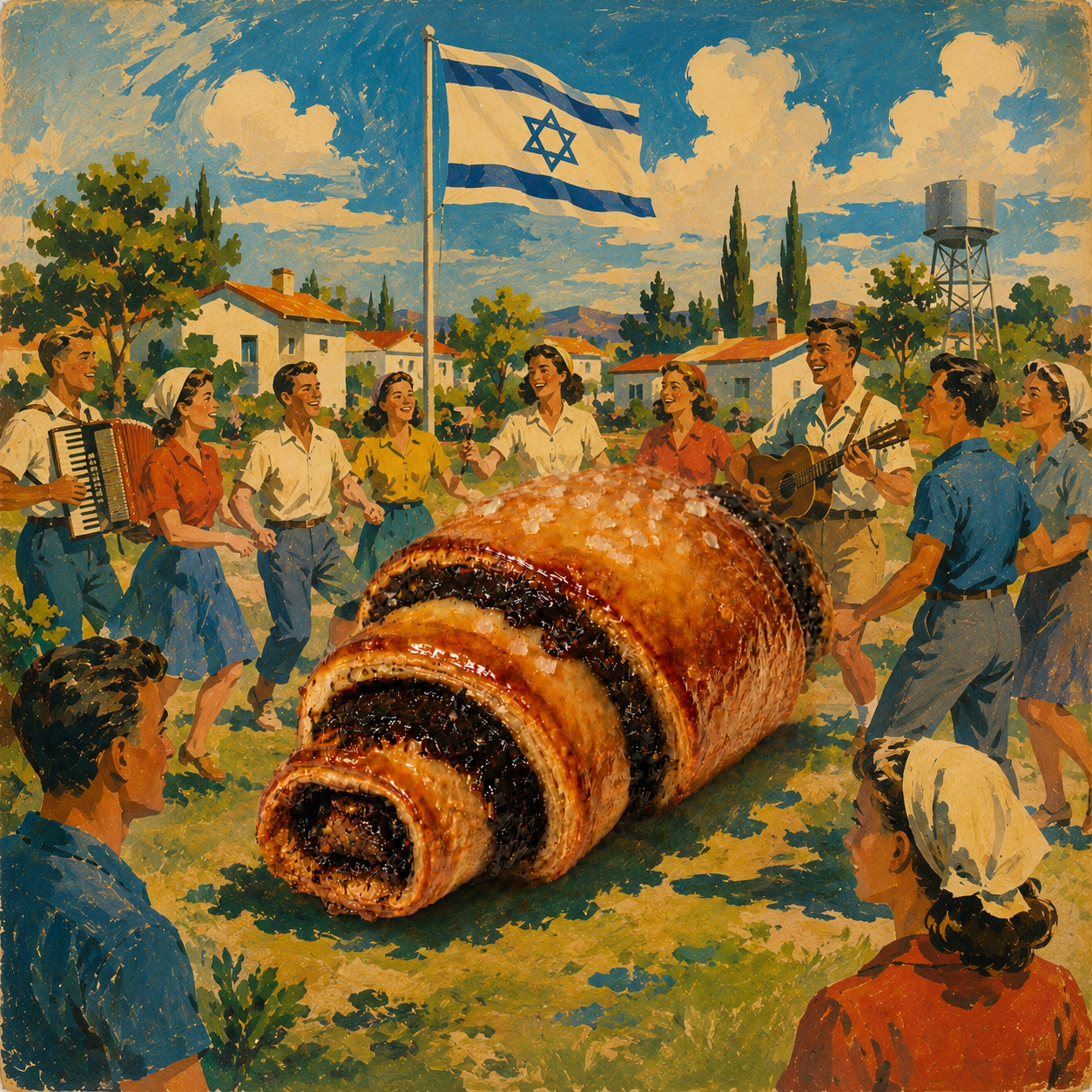רוגעלך at an Israeli kibbutz dance circle